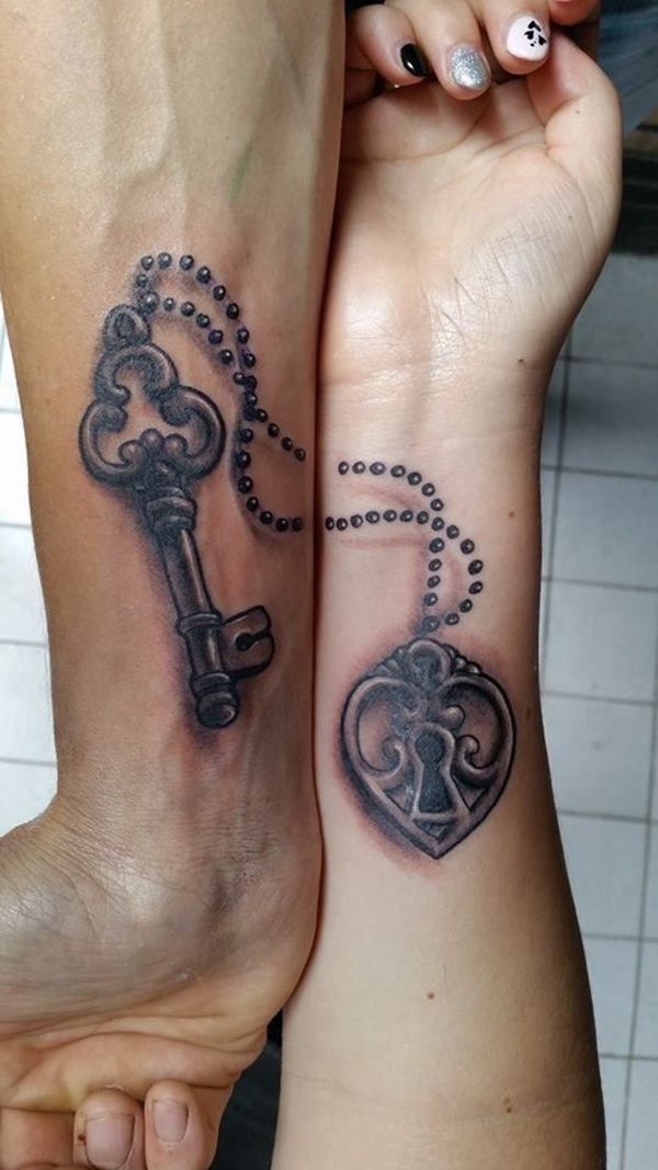 40 Unique and Matching Couple Tattoo Designs