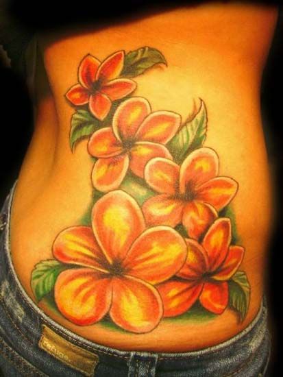 plumeria flower tattoo ideas - Google Search