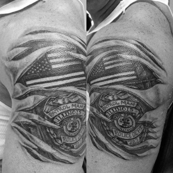 47 Amazing Police Tattoos for Men