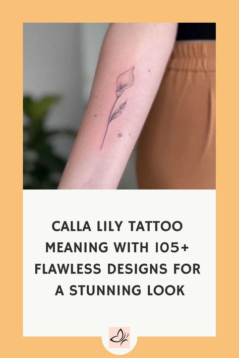 Calla Lily Tattoo Meaning with 105+ Flawless Designs For a Stunning Look