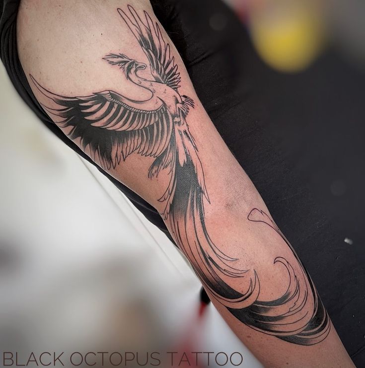 Phoenix Tattoo, Feminine Rebirth Phoenix Tattoo, Feminine Phoenix Tattoo, Phoenix  Tattoo Men