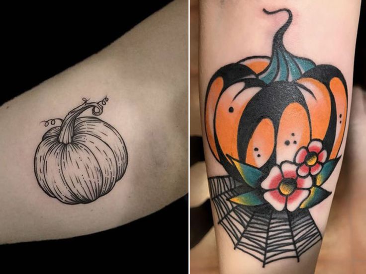 10+ Simple and Chic Pumpkin Tattoo Designs!