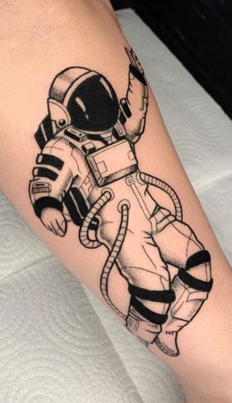 65 Trendy Astronaut Tattoos, Ideas and Meanings - Tattoo Me Now