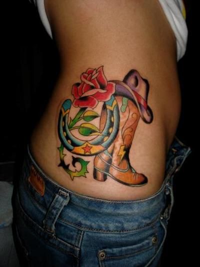Cowboy Tattoo Designs: Cowboy Hat Tattoos, Cowboy Skull Tattoos, and More  Cowboy Tattoos!