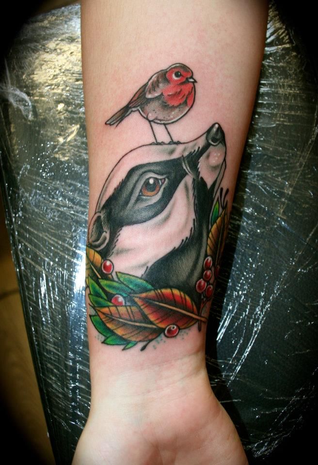 badger tattoo