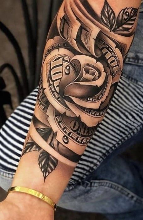 60 Badass Money Tattoo Designs & Meaning