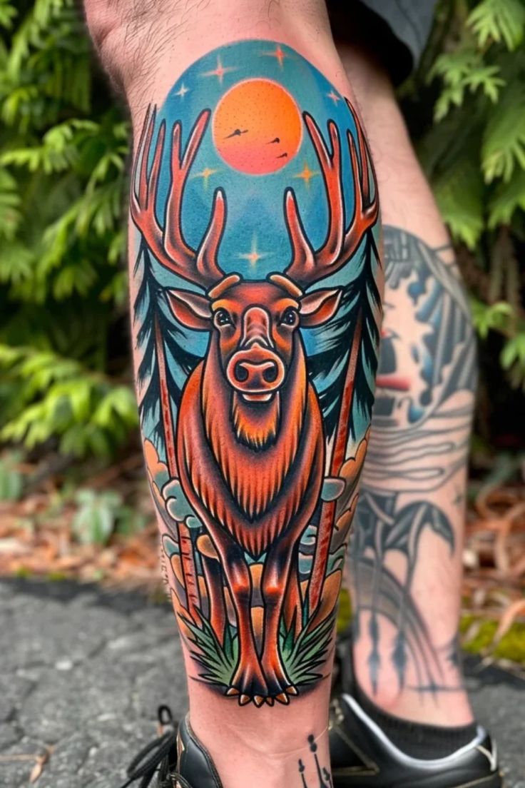 Small Moose Tattoo Ideas for Women