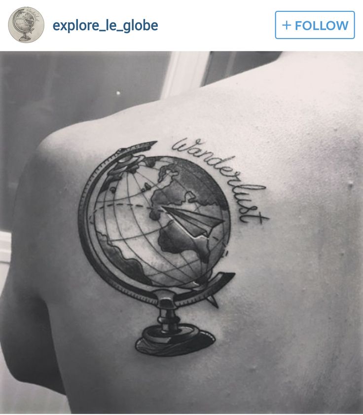 World Globe Tattoo