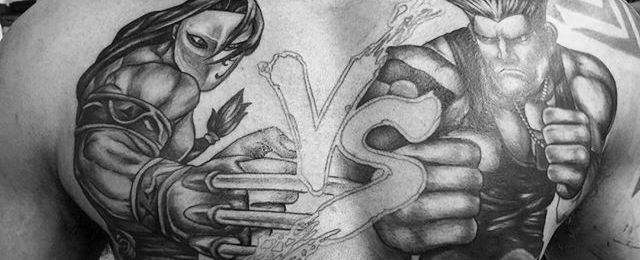 40 Epic Street Fighter Tattoo Designs for Men