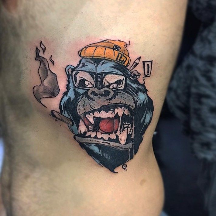 101 Best Gorilla Tattoos You Have Never Seen Before!