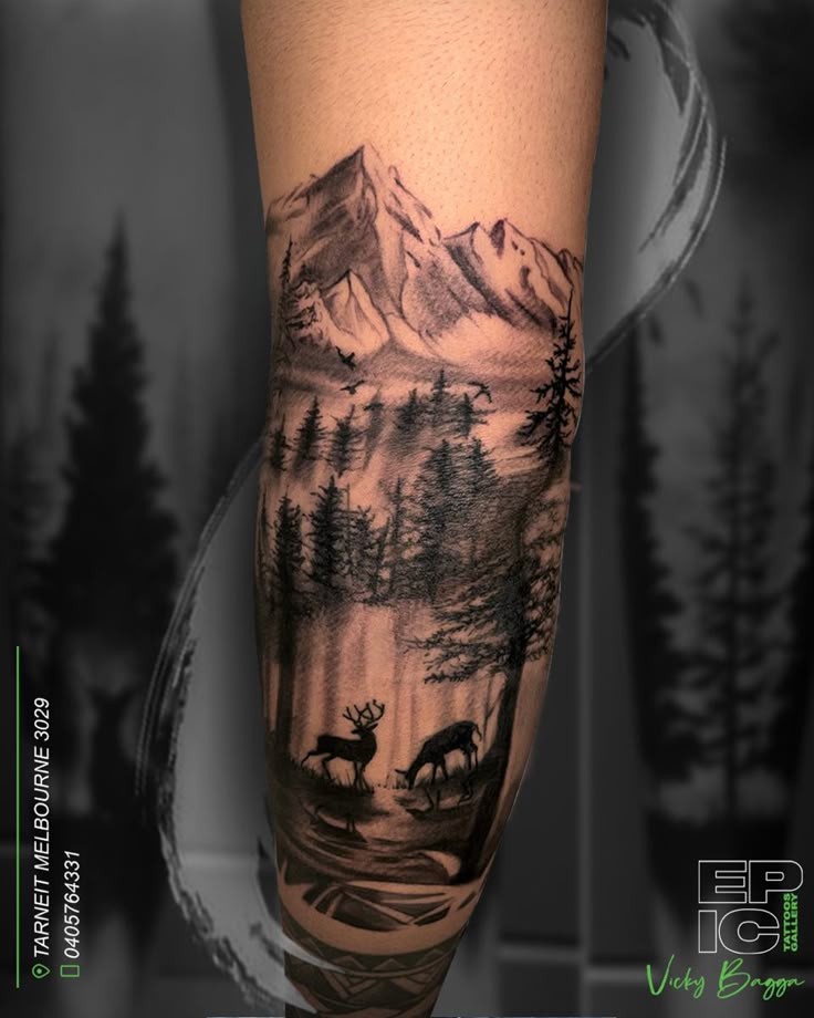 Deer tattoos design