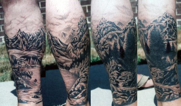 39 Mountain Tattoo Designs for Men