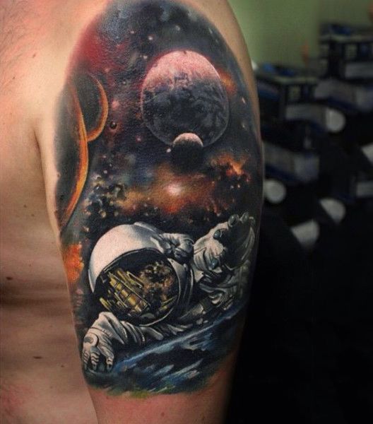 75 Universe Tattoo Designs for Men