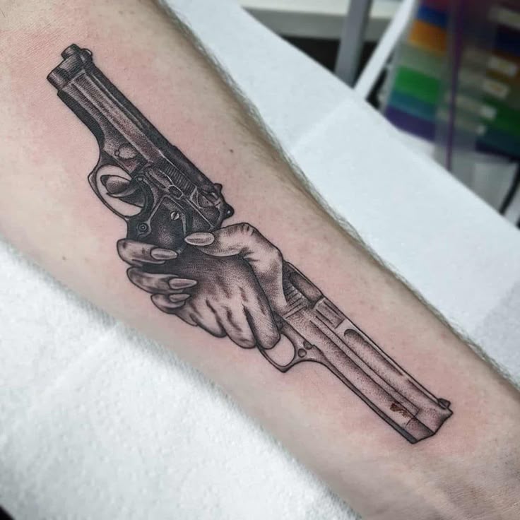 101 Amazing Gun Tattoos For 2024