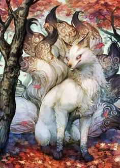 8 I want a Nine tailed fox tattoo ideas | fox tattoo, fox art, kitsune