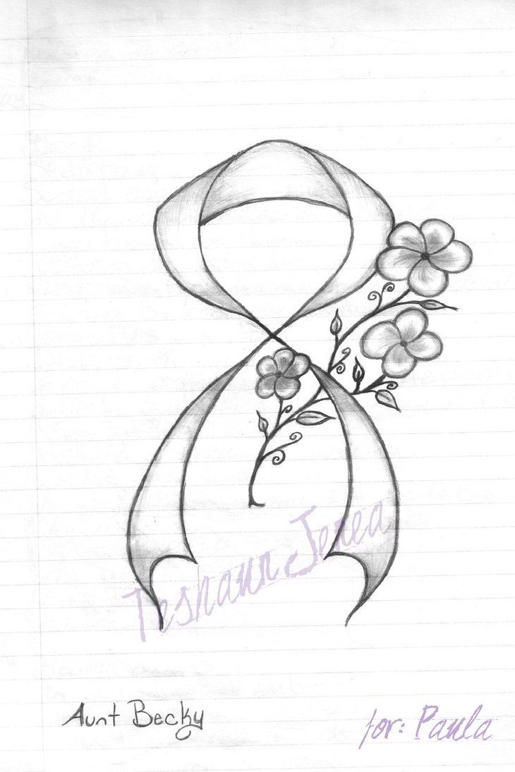 Pearl White Awareness Ribbon Tattoo Idea