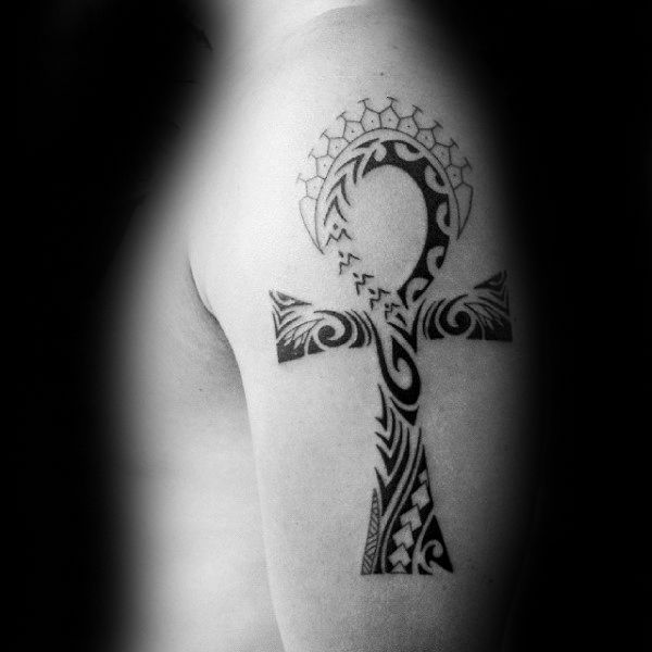 50 Ankh Tattoo Designs für Männer – Ancient Egyptian Hieroglyphics - Mann  Stil | Tattoo
