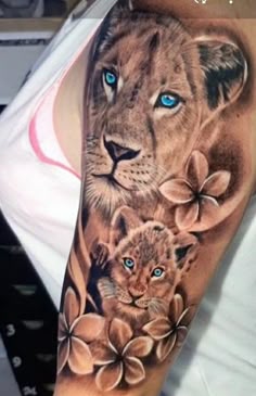 Discover 11 Lion & cubs and lioness tattoo ideas | lion tattoo, sleeve  tattoos, lion tattoo sleeves and more