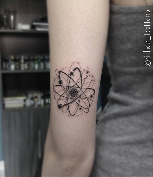 Pin by Aaron Werts on Tattoo ideas | Science tattoos, Geometric tattoo,  Atom tattoo