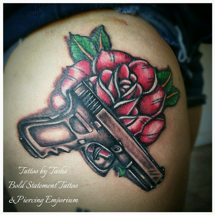 Glock and rose thigh piece