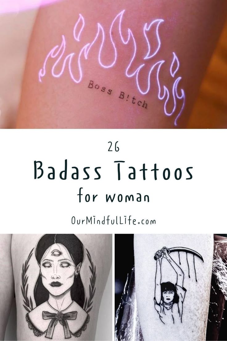 26 Stunning Badass Tattoos For Women With An Attitude