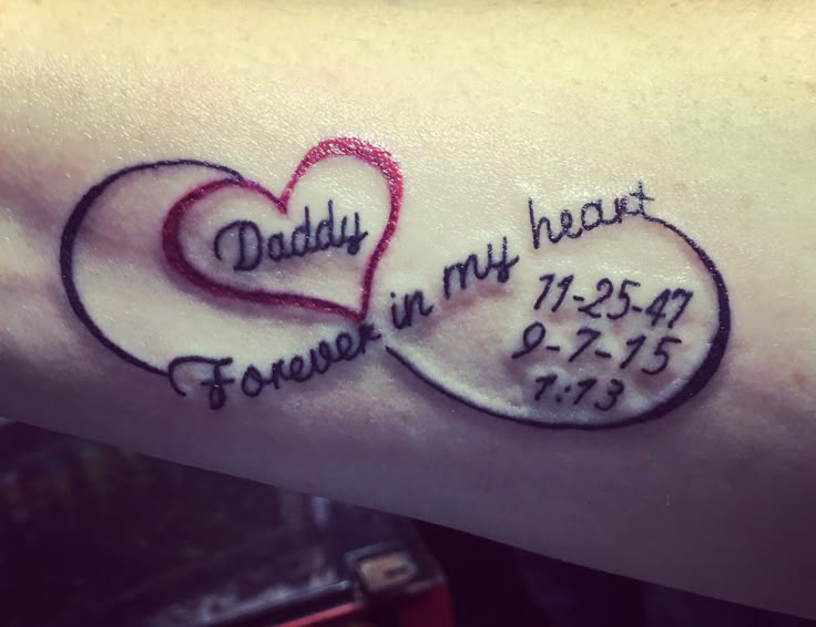 My beautiful tattoo in memory of my daddy!! Love & miss every minute of the  day!