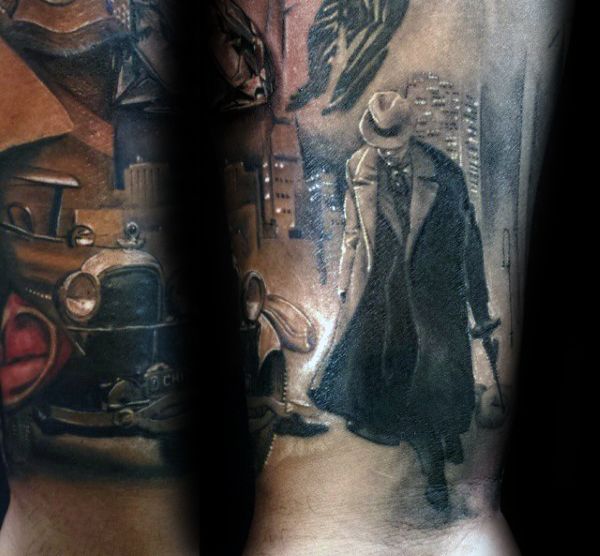 49 Amazing Gangster Tattoos for Men