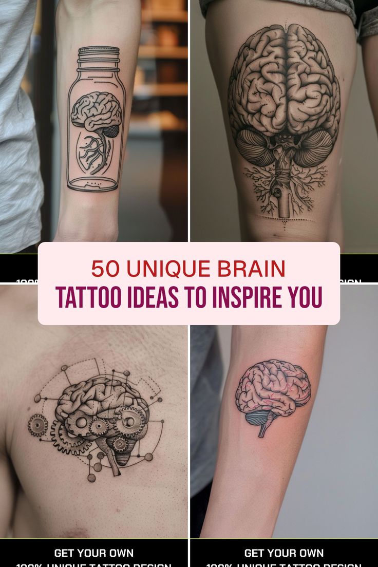 50 Unique Brain Tattoo Ideas to Inspire You