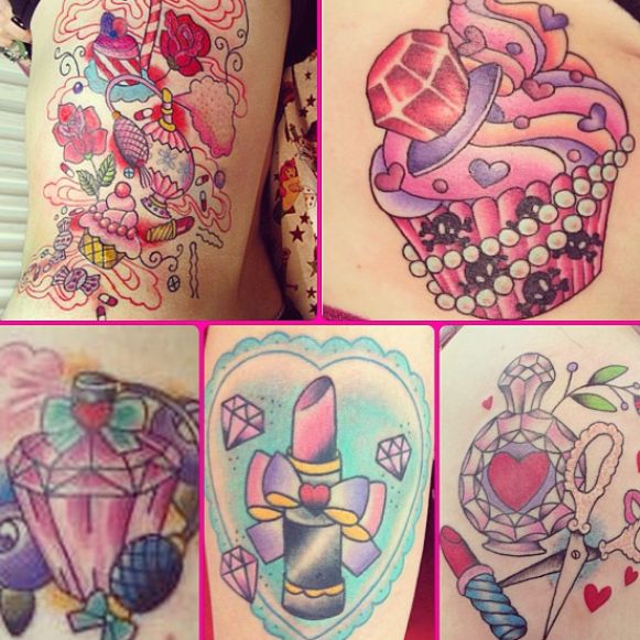 I'm in love with all these insainly gorgeous & girly tattoos