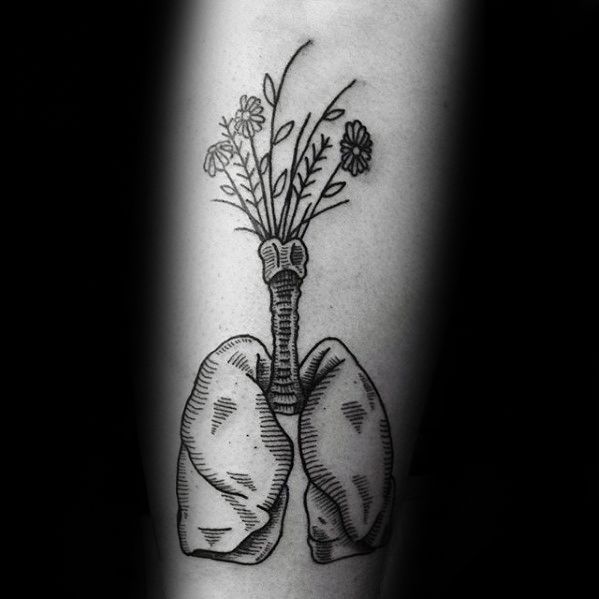 40 Lung Tattoo Designs für Männer – Organ Ink Ideas - Mann Stil | Tattoo