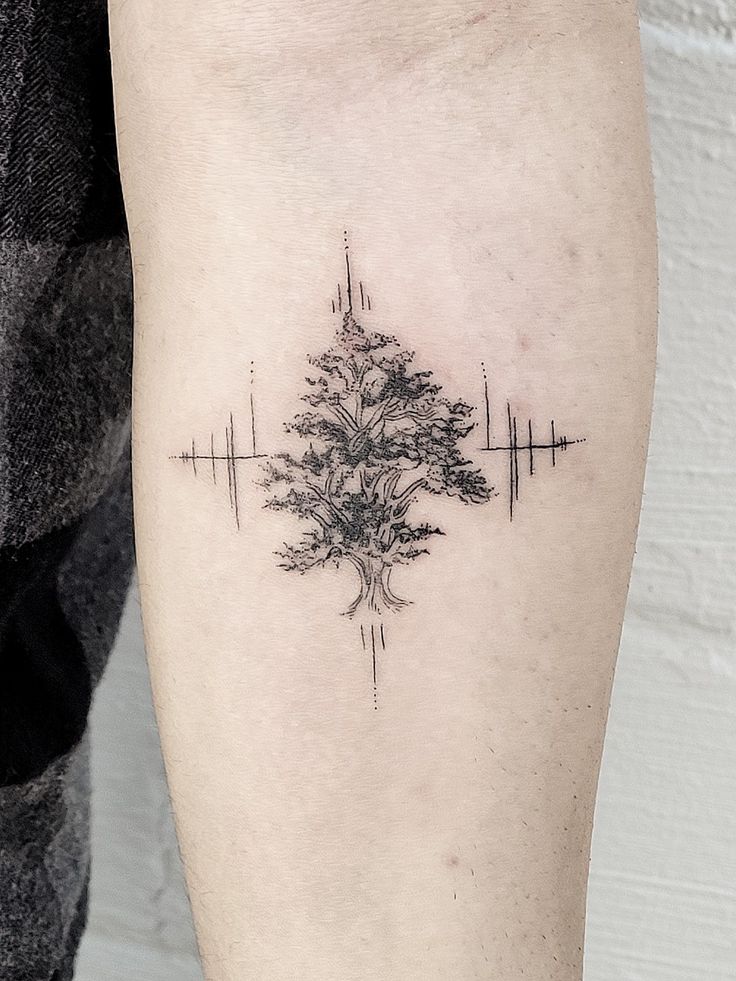 Lebanese tree tattoo