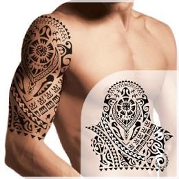 Protection (Family) halfsleeve koru original Polynesian tattoo design