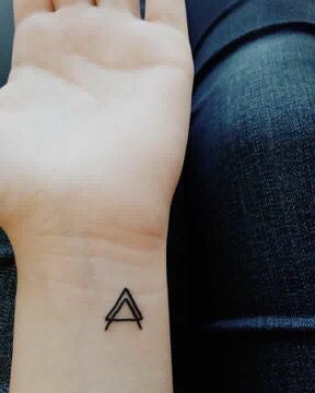 The first triangle is for Father Son and Holy Spirit. The next triangle is  for husband, wife, and God. It resembles how we should always focus our  relationships on Him. When we