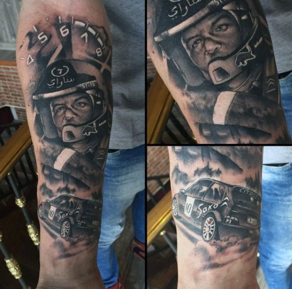 Car Tattoos For Men - Cool Automotive Design Ideas