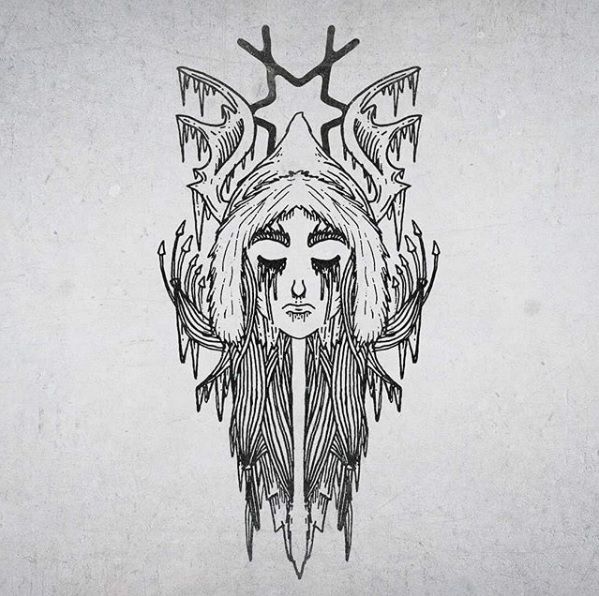 Skadi Norse Goddess Viking Pagan Wicca Deity Tattoo Idea Simple Aesthetic  Heathen Shaman Grunge