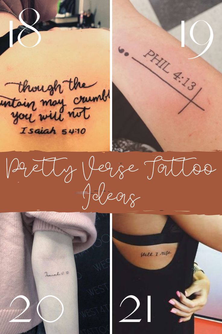 Inspirational Bible Verse Tattoos + Ideas