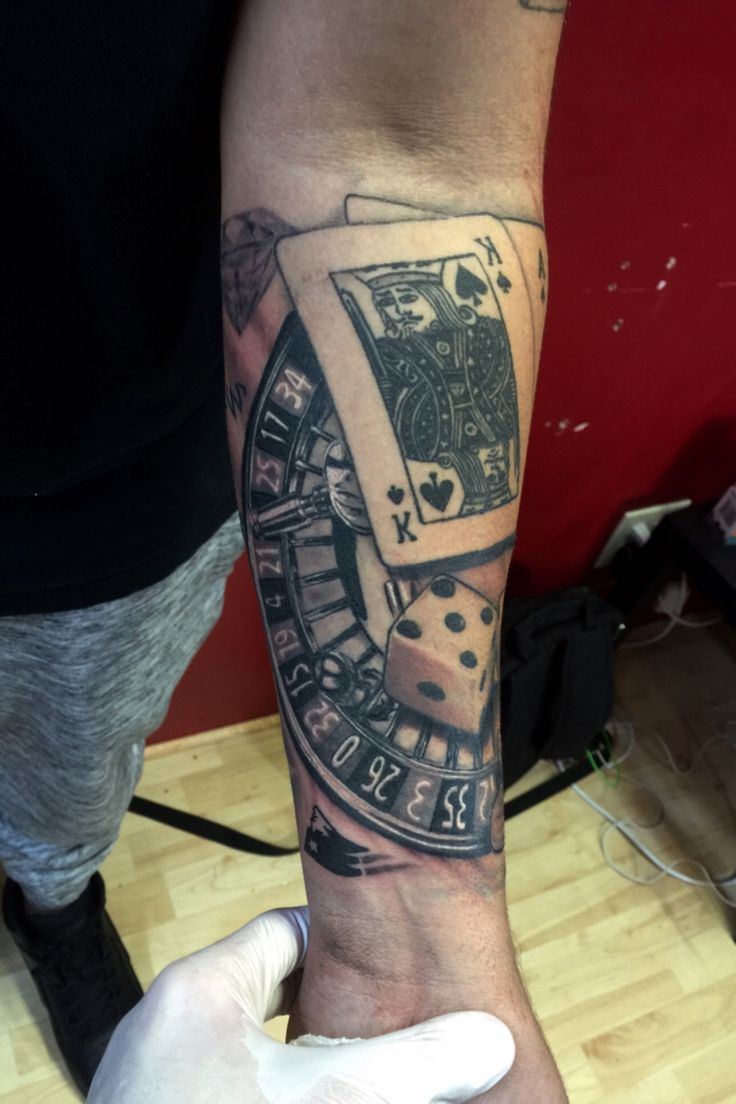 A casino gambling tattoo a gambling man