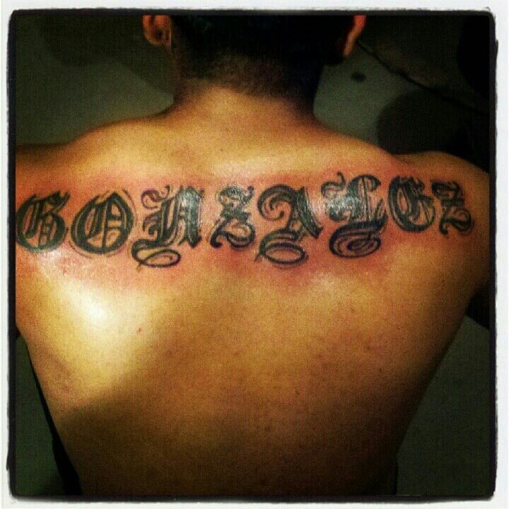 Last name on back i did.