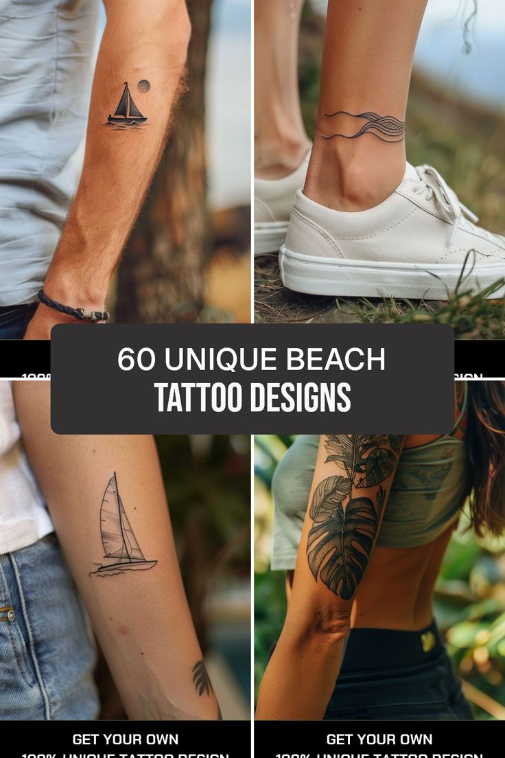 60 Unique Beach Tattoo Designs