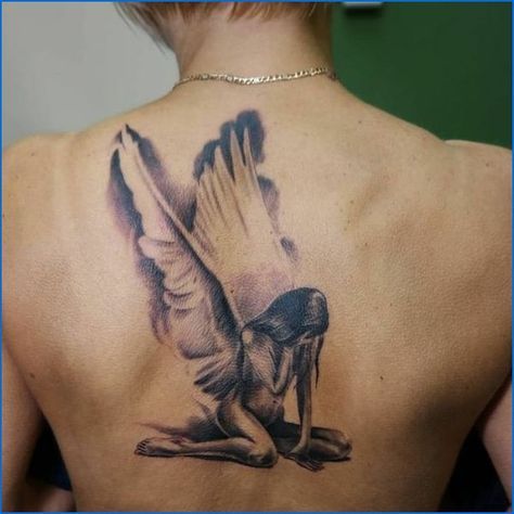 55+ Best Falling Angel Tattoo Designs