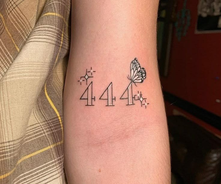 21 Lucky 444 Tattoo - Small Tattoos & Ideas