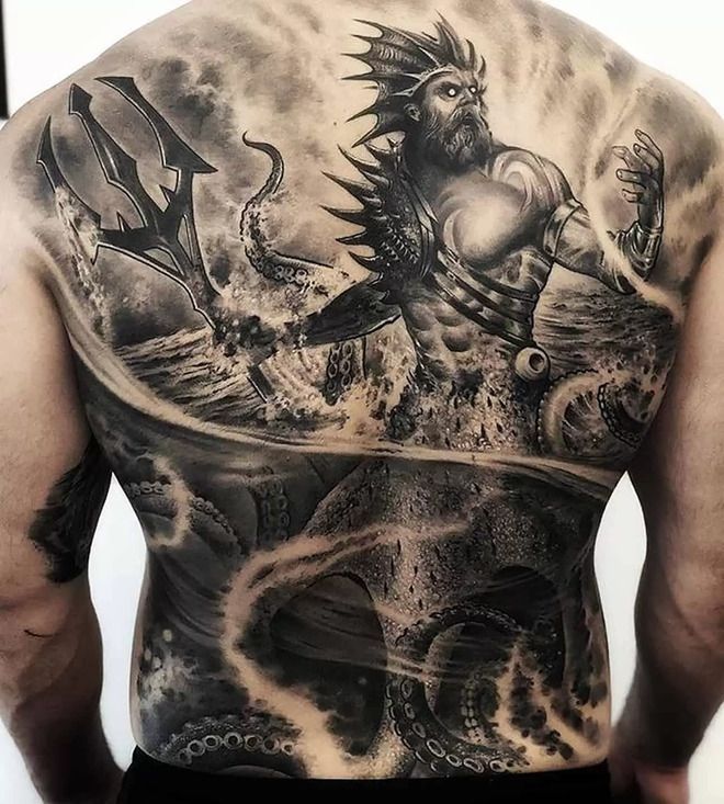 37 Poseidon God Tattoo Ideas