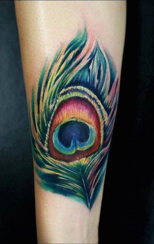 61 Beautiful Peacock Tattoo Pictures and Designs
