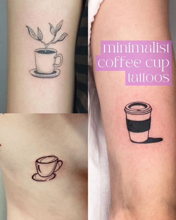 43 Coffee Cup Tattoo Designs For Women