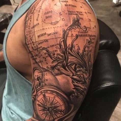 Full Shoulder Tattoo Designs For Guys - Shoulder Tattoos ...