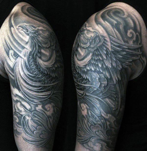 57 Phoenix Tattoo Designs for Men