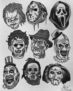 210 Horror tattoo ideas in 2025 | horror tattoo, movie tattoos, halloween  tattoos