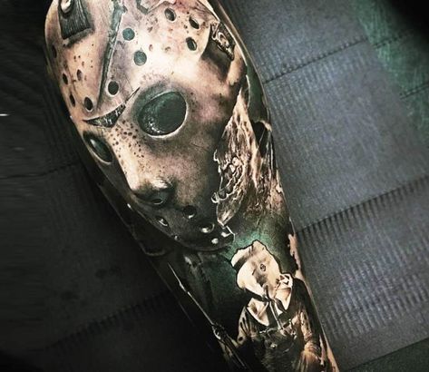 Discover 7 Jason tattoo and horror tattoo ideas | movie tattoos, horror  movie tattoos, 13 tattoos and more