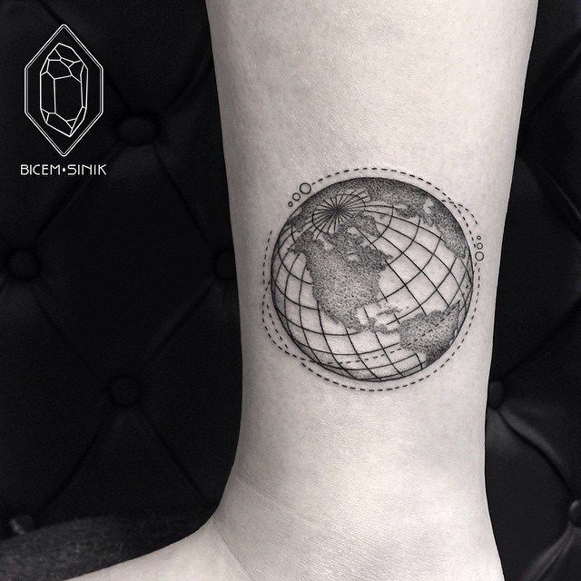 Satellites Planet Earth Tattoo – Best Tattoo Ideas Gallery