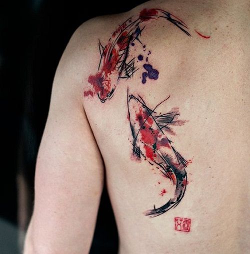 110 Best Japanese Koi Fish Tattoo Designs and Drawings
